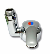 Lataa kuva Galleria-katseluun, Reich suihkunsekoittaja Twist kromi, suihkuletkun liitos pöytäpinnan yläpuolella