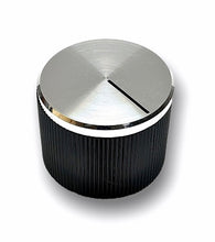Lataa kuva Galleria-katseluun, Säädinnuppi kromi/musta