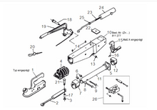 Lataa kuva Galleria-katseluun, Työntöjarru AL-KO 161S suora aisa 70mm Vetopää AL-KO 161 s suora aisa 70mm