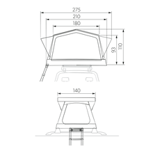 Lataa kuva Galleria-katseluun, Dometic ilmatäytteinen kattoteltta TRT 140 AIR