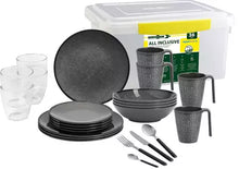 Lataa kuva Galleria-katseluun, Brunner melamiiniastiasto Cottery, liukueste, 36 osaa