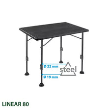 Lataa kuva Galleria-katseluun, Brunner retkipöytä Linear, 80x60cm