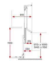 Lataa kuva Galleria-katseluun, Polkupyöräteline Lift Short 12 V. Korkeus 830-1210 mm