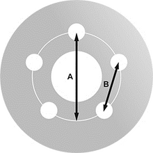 Lataa kuva Galleria-katseluun, Tomason vanne TN1F 118x5 keskireikä 71,1m 6,5X16 Ducato Musta pintakiiltävä