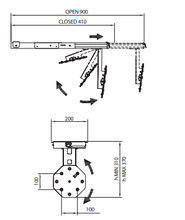 Lataa kuva Galleria-katseluun, Tv-teline Kattoon kiinnitettävä CTA