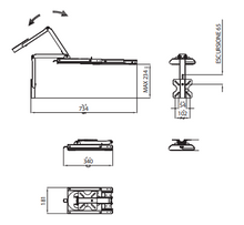 Lataa kuva Galleria-katseluun, Tv-teline alas kiinnitettävä CTA