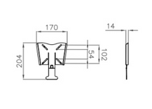 Lataa kuva Galleria-katseluun, Tv-telineen 9PT0100300V10 pikakiinnike