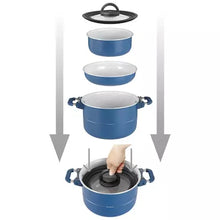 Lataa kuva Galleria-katseluun, Brunner kattilasarja Carezza Magnetogrip 7+1, 22 cm