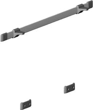 Lataa kuva Galleria-katseluun, Seinäkisko kiinnityksellä, musta 950 mm