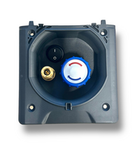 Lataa kuva Galleria-katseluun, Suihkun ulosotto kytkimellä, ilman letkuliitintä, pikaliitintä ja kantta, musta