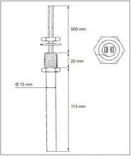 Lataa kuva Galleria-katseluun, Lämpövastus vesisäiliöön 12V/30W