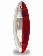 Lataa kuva Galleria-katseluun, Äärivalo pu/va 124x39mm, painettava lasi