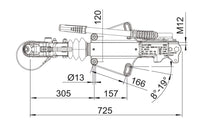 Lataa kuva Galleria-katseluun, Työntöjarru Profi 3000 AK 301 2051