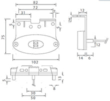 Lataa kuva Galleria-katseluun, Aspöck etuvalo led flatpoint 12v Etuvalo flatpoint led muovi kiinnikkeellä