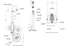 Lataa kuva Galleria-katseluun, Nokkapyörä Winterhoff  2ilma+ 1kova, laskettava haarukka