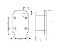 Lataa kuva Galleria-katseluun, Aspöck flexipoint etuvalo 12v johto 0,5m Etuvalo flexipoint kiinnitysmuovilla