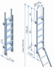 Lataa kuva Galleria-katseluun, Thule De Luxe taittuvat tikkaat 11 askelmaa