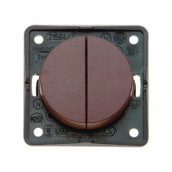 Lataa kuva Galleria-katseluun, Katkaisin upotettava 2-osainen, ruskea