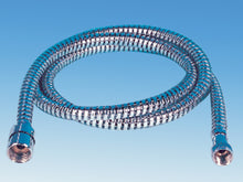 Lataa kuva Galleria-katseluun, Suihkuletku 1,5m, 1/2" - 1/2", kromi