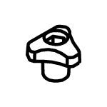 Lataa kuva Galleria-katseluun, Mutteri musta, 2 kpl