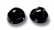 Lataa kuva Galleria-katseluun, Säädinnuppisarja 3kpl, musta