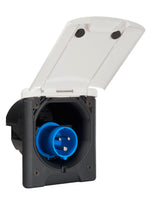 Lataa kuva Galleria-katseluun, Sisäänottorasia 230V, valkoinen, CEE