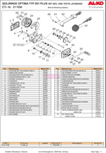 Lataa kuva Galleria-katseluun, AL-KO vintturin kahvan kiinnikepultti 901A