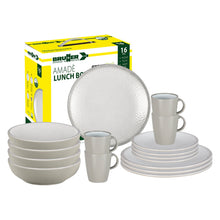 Lataa kuva Galleria-katseluun, Brunner melamiiniastiasto Amade, liukueste, 16 osaa