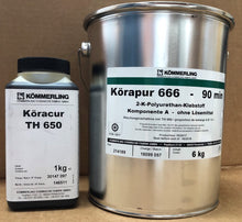 Lataa kuva Galleria-katseluun, Peltiliima Körapur 666, 6kg+Köracur 1kg