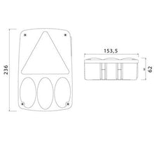 Lataa kuva Galleria-katseluun, Aspöck Earpoint 4 vasen 5 napainen 12v