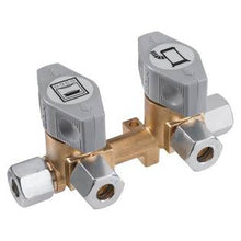 Lataa kuva Galleria-katseluun, Gok kaksoissulkuhana 8mm kaasuputkelle 8mm / 2 x 8mm, 0500102