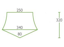 Lataa kuva Galleria-katseluun, DWT katos Delta II 250 x 320 cm