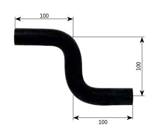Alde kumi s-mutka 22 mm 100x100x100 mm, kiristimet - ProCaravan