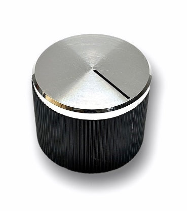 Säädinnuppi kromi/musta