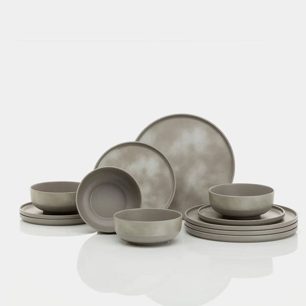 Flamefield melamiiniastiasto Pebble Sky, 12 osaa - ProCaravan