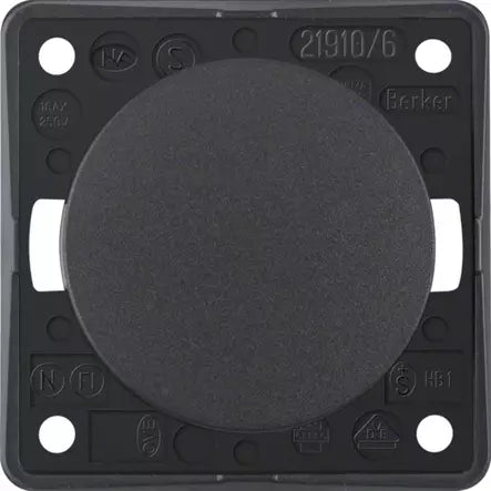 Berker vaihtokytkin upotettava antrasiitti matt 250V, 16AX