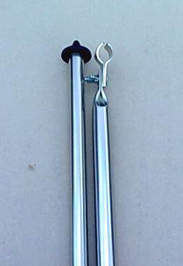 DWT pystytanko 22x1 mm, teräs 115-200 cm Tassu/koura - ProCaravan