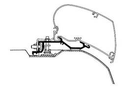 Thule kiinnityssarja Ducato 2007-L3H2-L4H2,Ducato/Jumper/Boxer,3,75 m-4,0 m