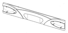 Lataa kuva Galleria-katseluun, Takavalopaneeli 2184mm valkoinen 220cm leveään vaunuun 2001-2006
