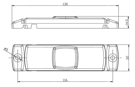 Etuäärivalo valkoinen Fristom 12-36V