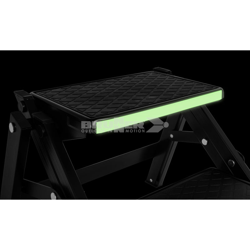 Brunner kokoontaittuva tupla-astin Ruckstep Black Fluo