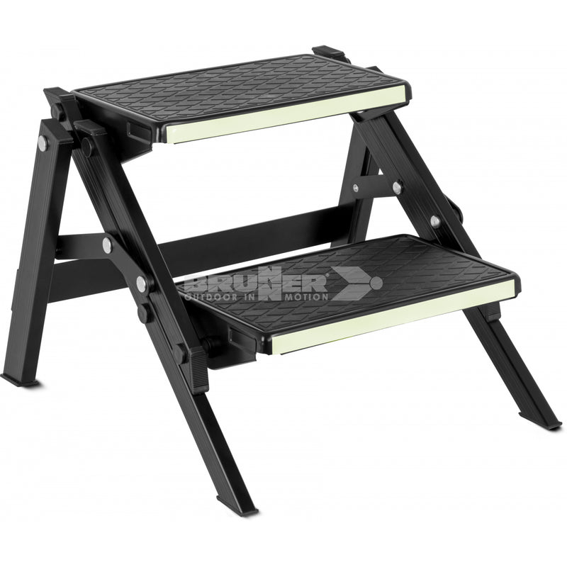 Brunner kokoontaittuva tupla-astin Ruckstep Black Fluo