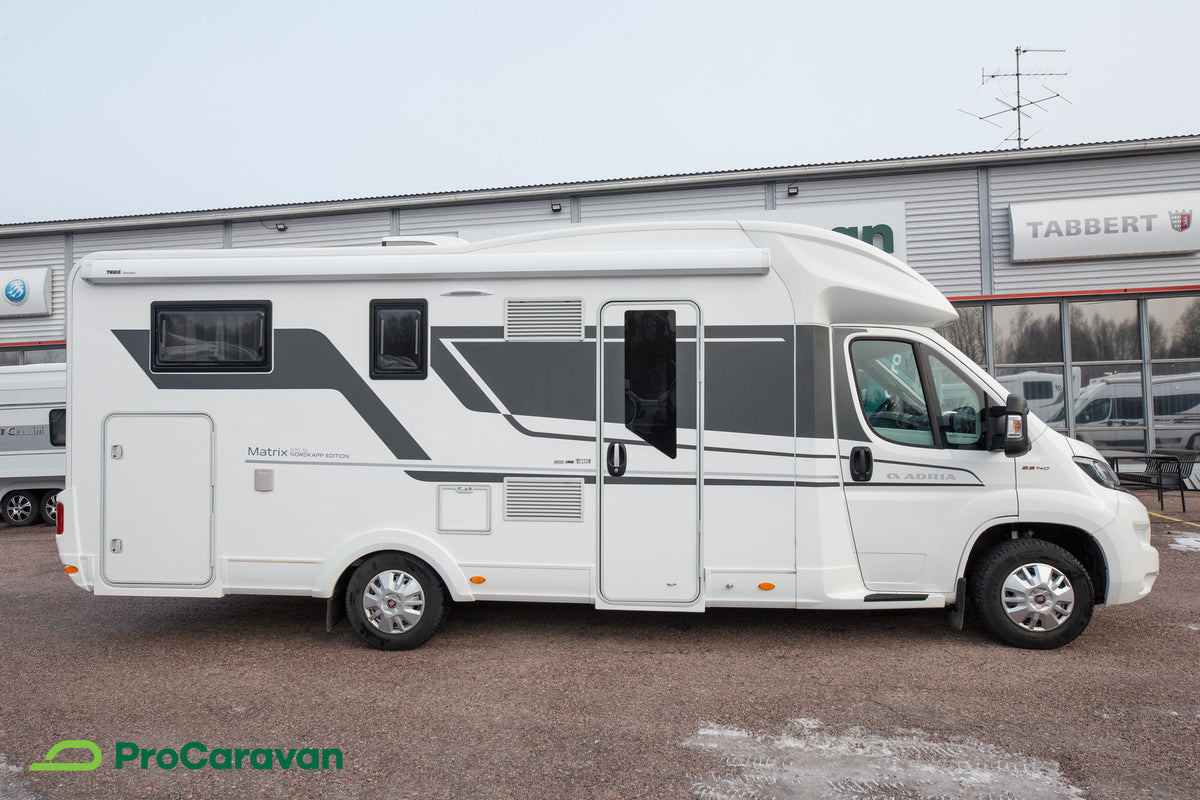Adria MATRIX PLUS 670 SL NORDKAPP *ESILLÄ TURKU CARAVAN SHOW