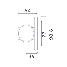 Lataa kuva Galleria-katseluun, Sivuvalo pu/va 64mm 12-24v led
