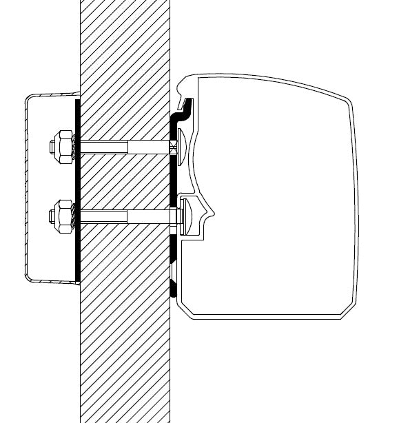 Kiinnityssarja Thule 3200 Flat Wall - ProCaravan