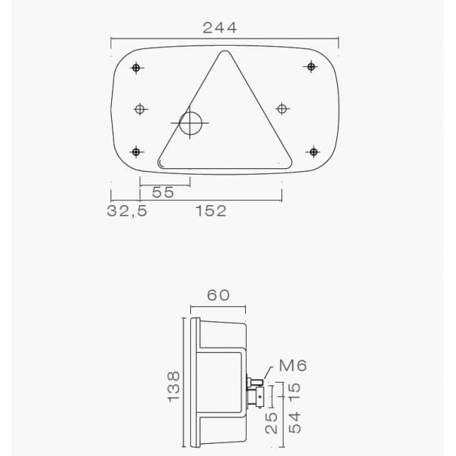 Aspöck multipoint 3 vasen 12v 8 napainen