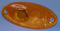Sivuvalo keltainen upotettava 101,6x45mm - ProCaravan
