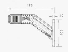 Lataa kuva Galleria-katseluun, Aspöck super IV Led vasen1m DC 12-24v Aspöck Led äärivalo 12-24v
