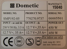 Lataa kuva Galleria-katseluun, Muuntaja Dometic 450VA 230V-&gt;12V
