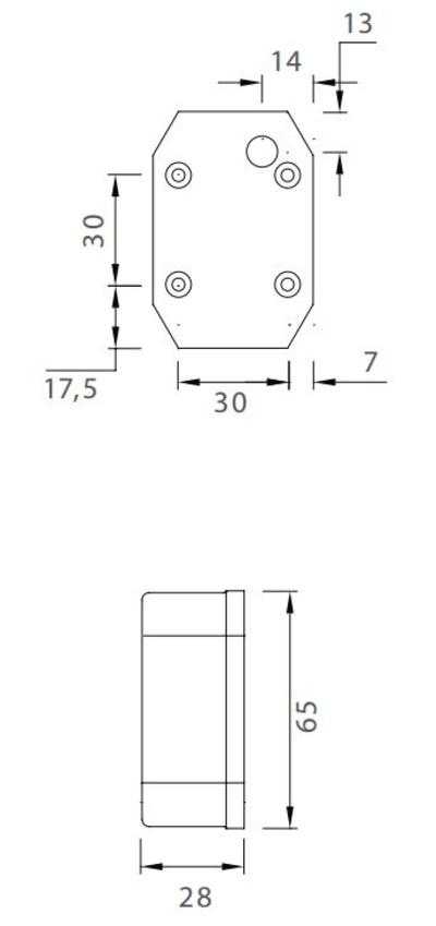 Aspöck flexipoint led 9-33v 0,5m johto